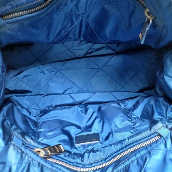 Prada Hand Bag Navy Blue Nylon 643-081325 - Picture 11 of 14